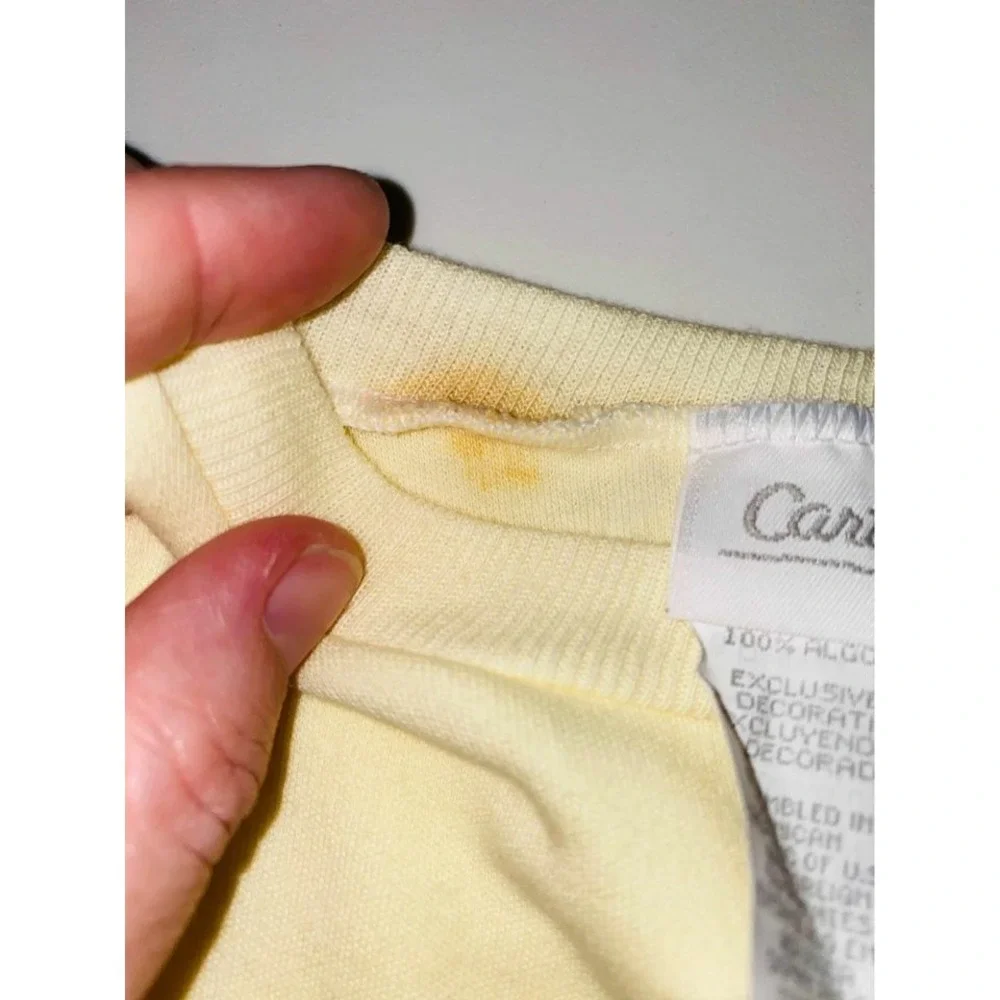 C3 Vintage VTG Carters Infant Baby Shirt Yellow New NWT 6 9‎ Months